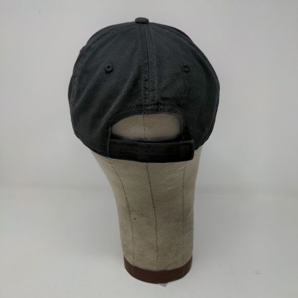 Indianapolis Motor Speedway IMS Strapback Hat Embroidered Logo Racing Black OSFM - Picture 7 of 11